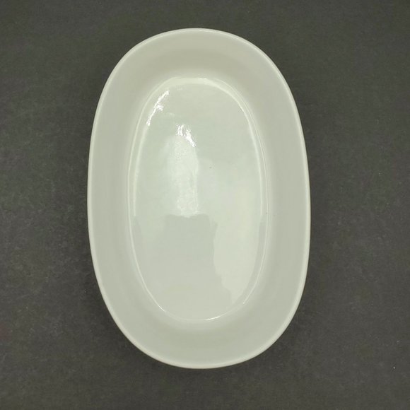 Corningware French White Ribbed Casseroles 15 Oz Oval Baker 24 Oz Round Baker - Picture 4 of 13